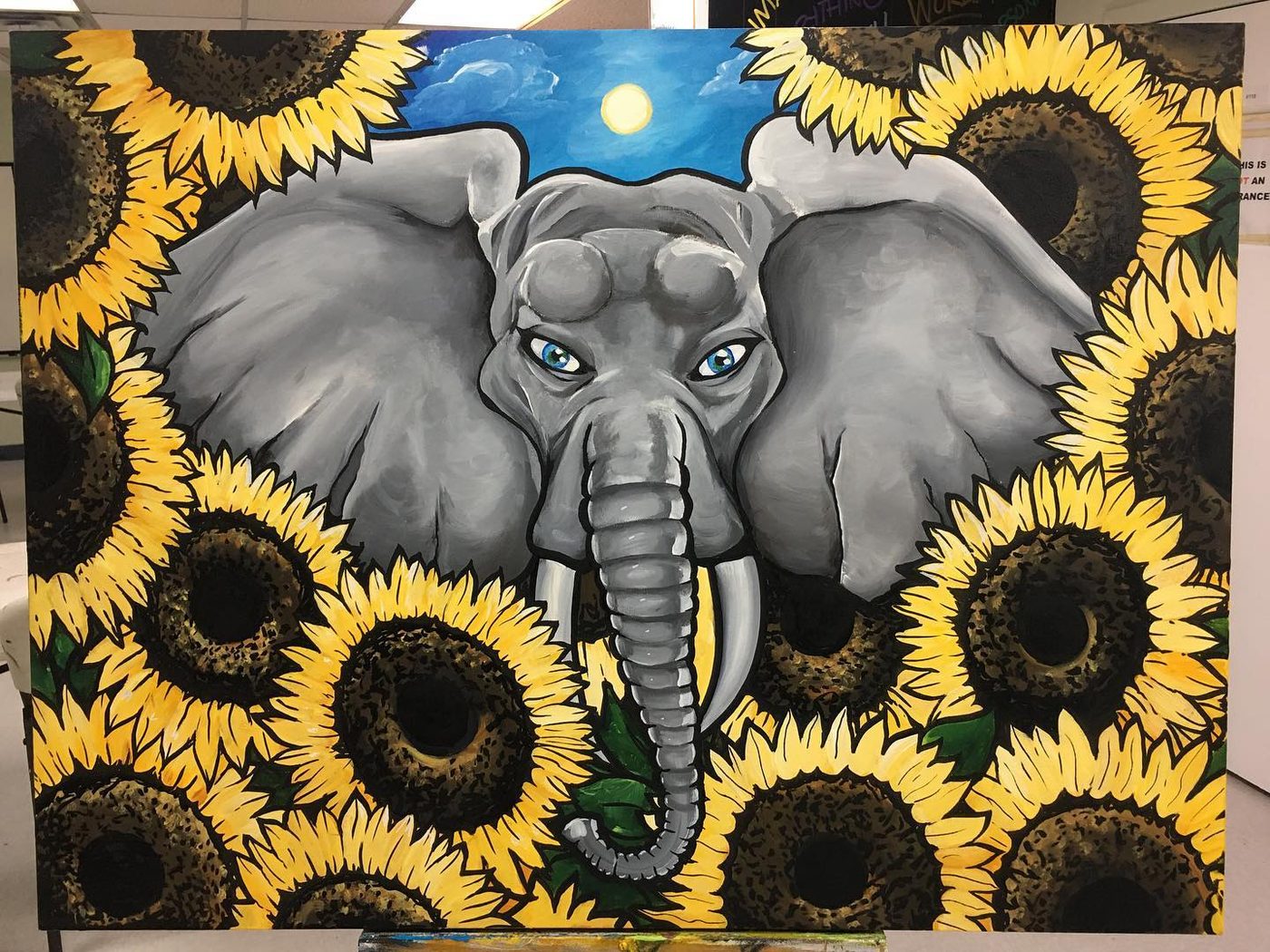 Painting by Darien Bathalter
