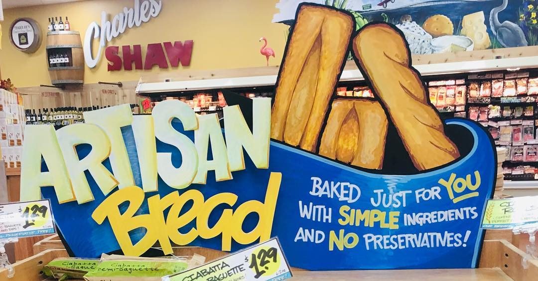 Hand-painted sign by Darien Bathalter