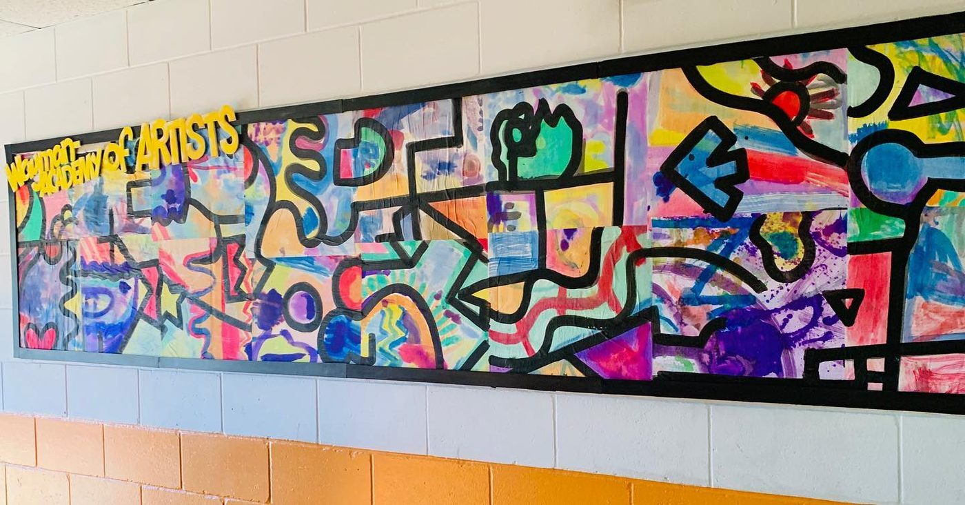 Hand-painted sign by Darien Bathalter