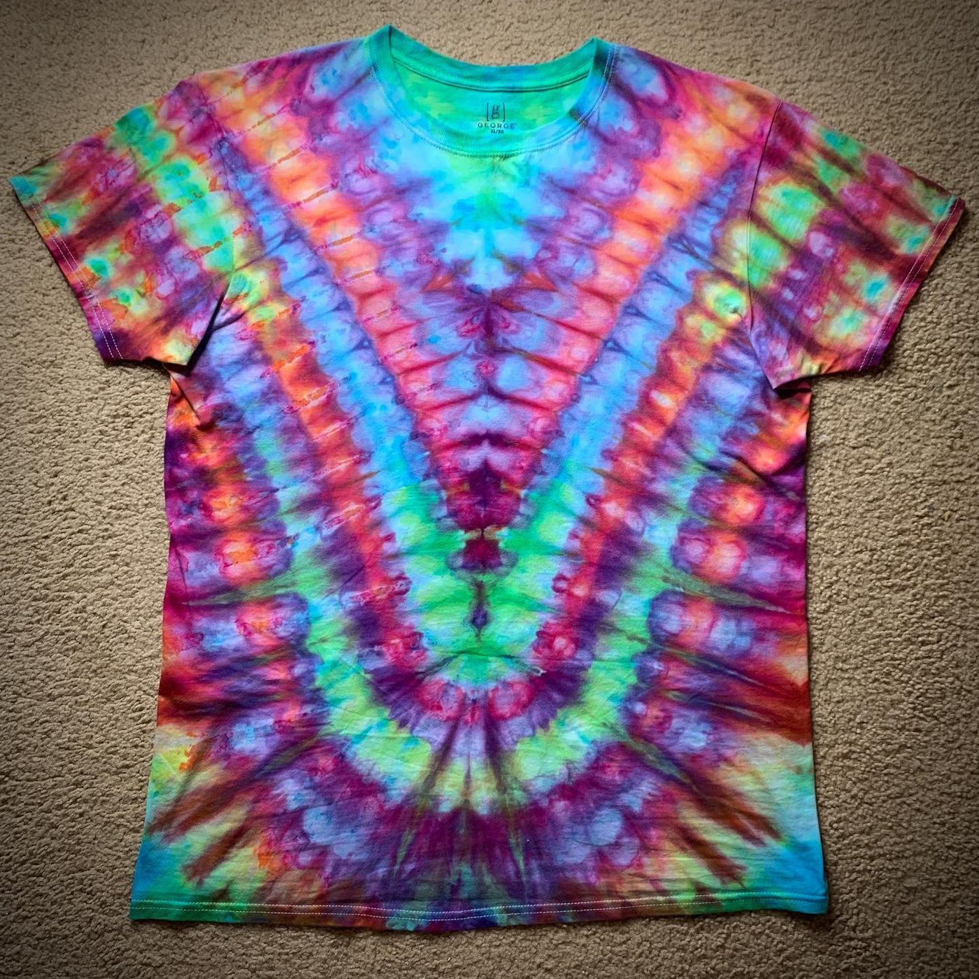 Hand-dyed tie-dye by Darien Bathalter
