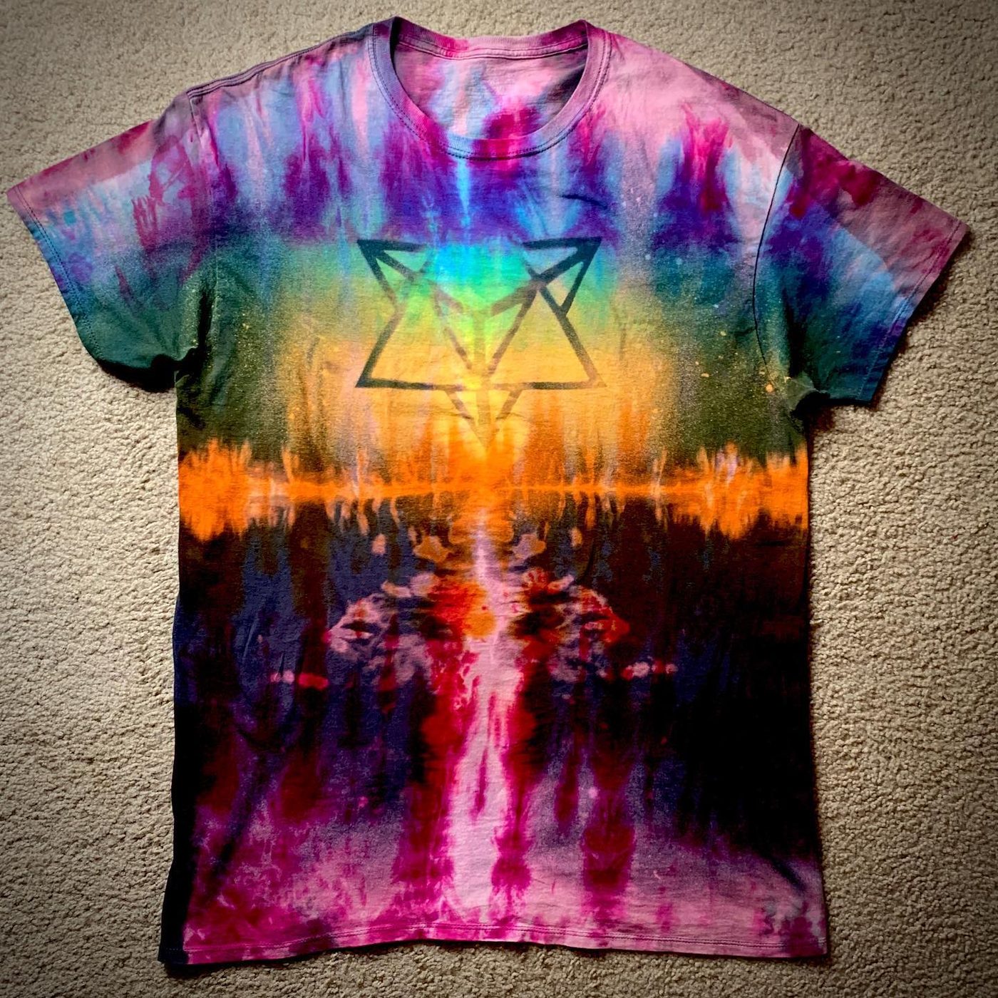 Hand-dyed tie-dye by Darien Bathalter