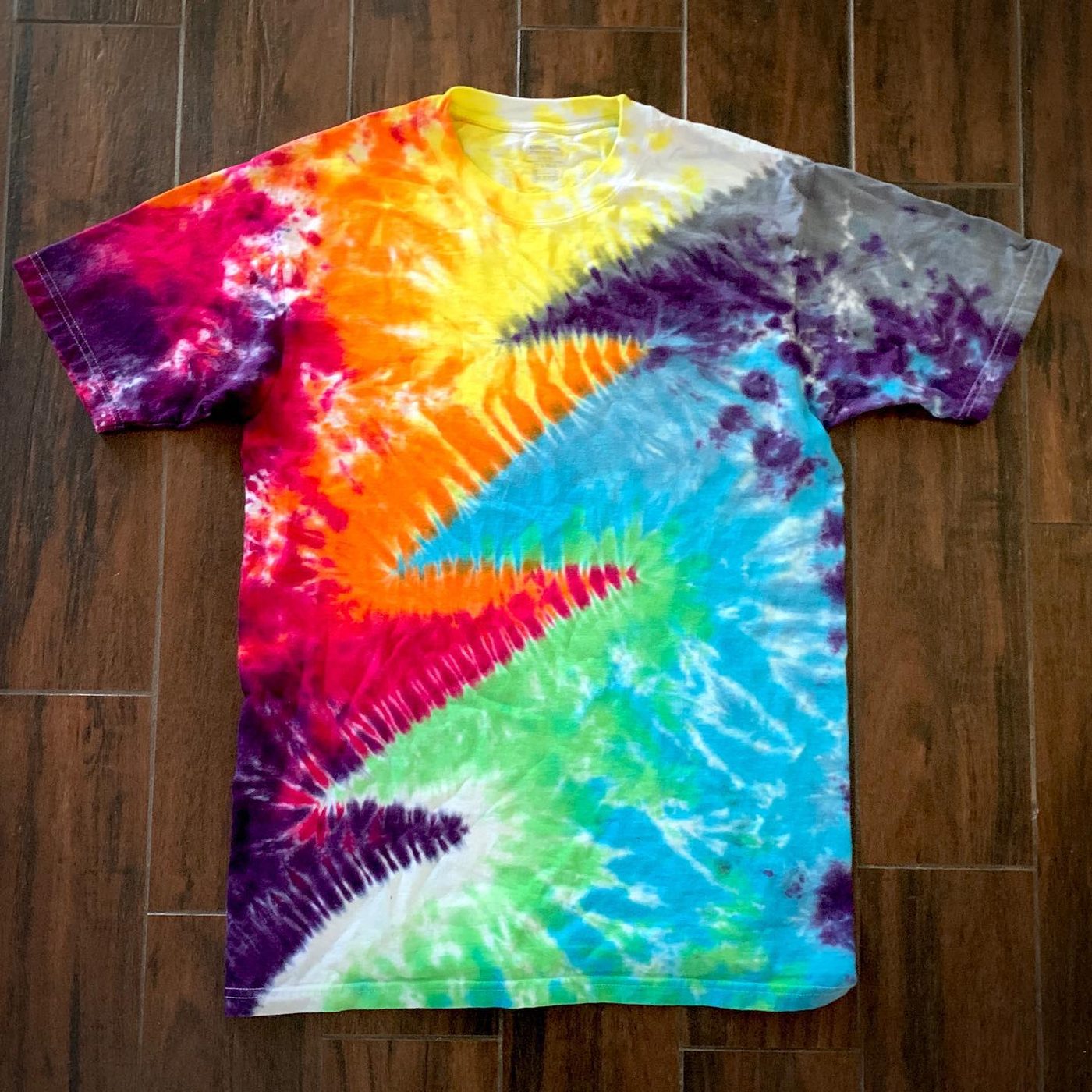 Hand-dyed tie-dye by Darien Bathalter