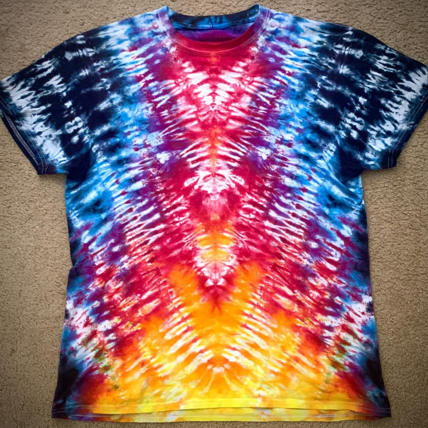 Hand-dyed tie-dye by Darien Bathalter