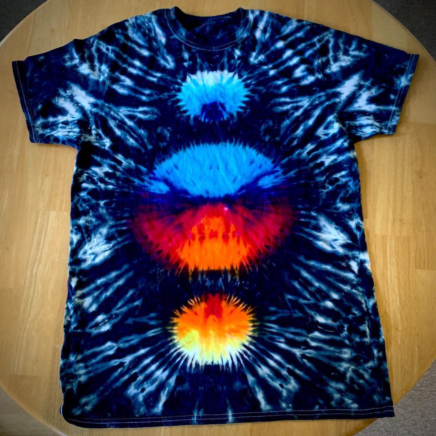 Hand-dyed tie-dye by Darien Bathalter