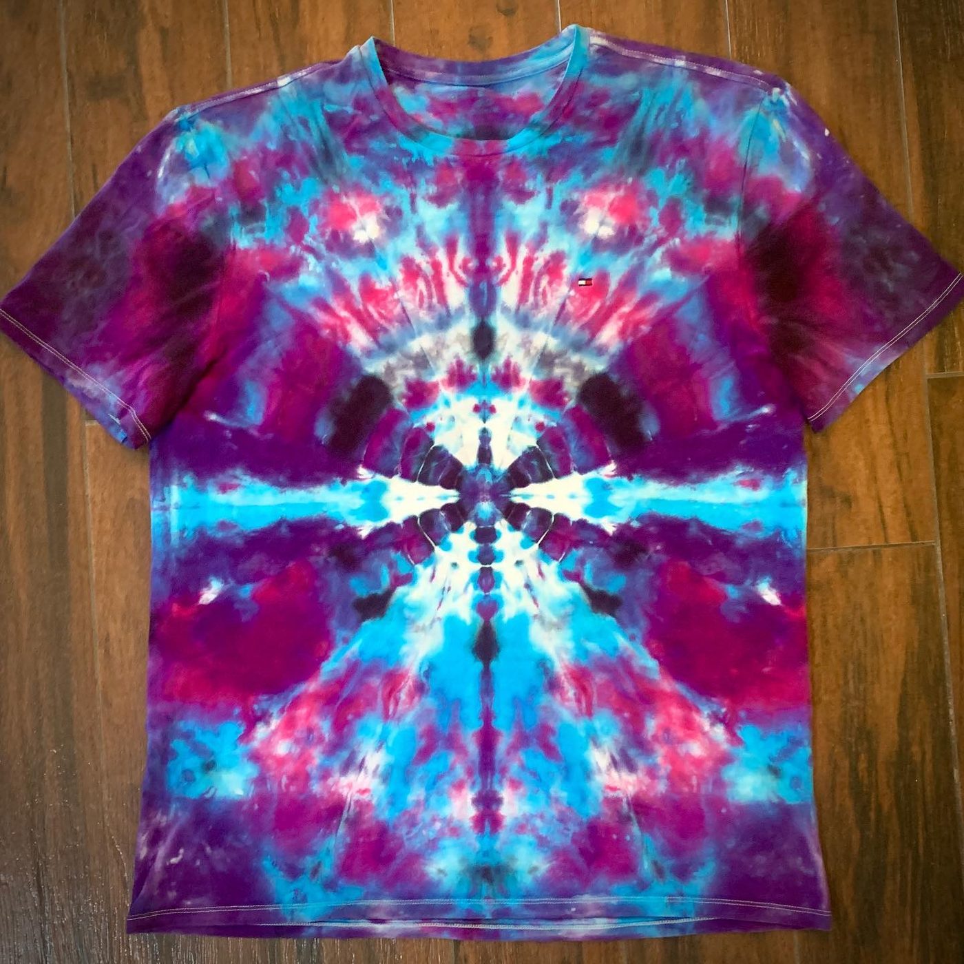Hand-dyed tie-dye by Darien Bathalter
