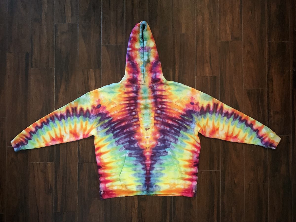 Hand-dyed tie-dye by Darien Bathalter