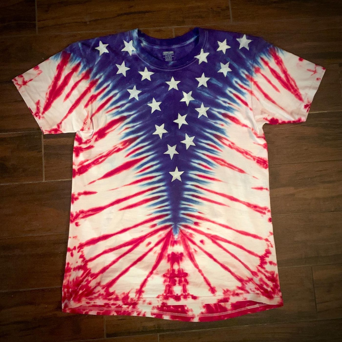 Hand-dyed tie-dye by Darien Bathalter