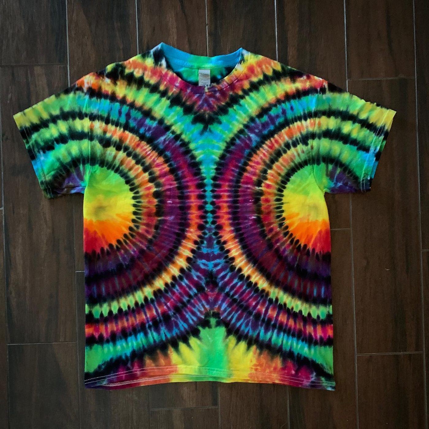 Hand-dyed tie-dye by Darien Bathalter