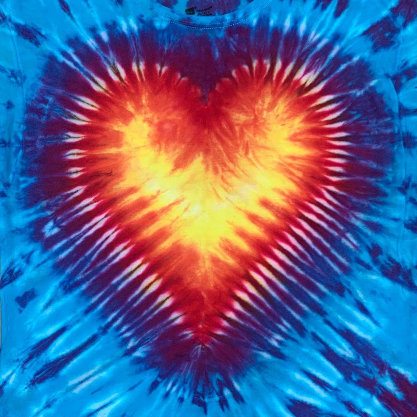 Hand-dyed tie-dye by Darien Bathalter