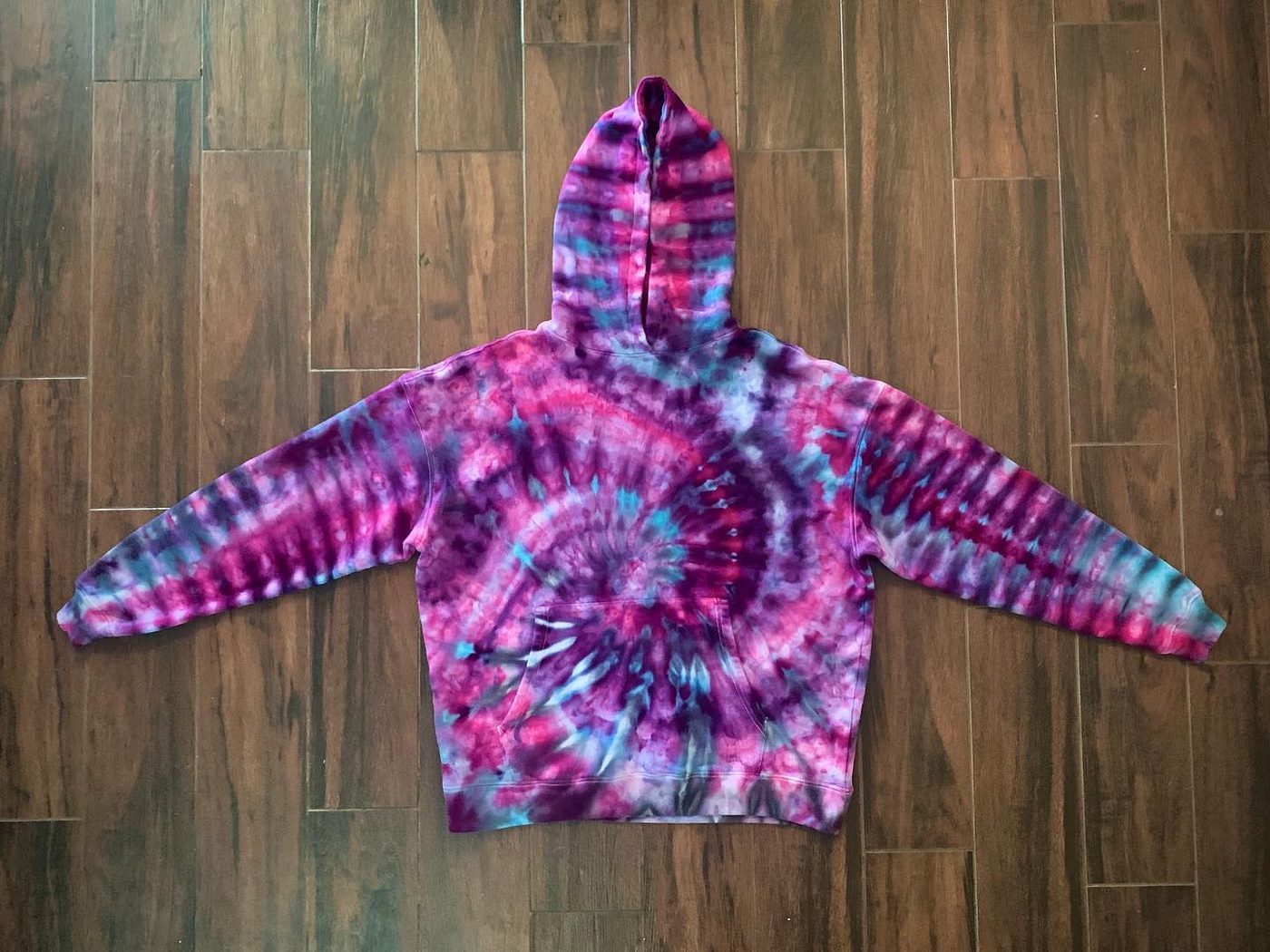 Hand-dyed tie-dye by Darien Bathalter
