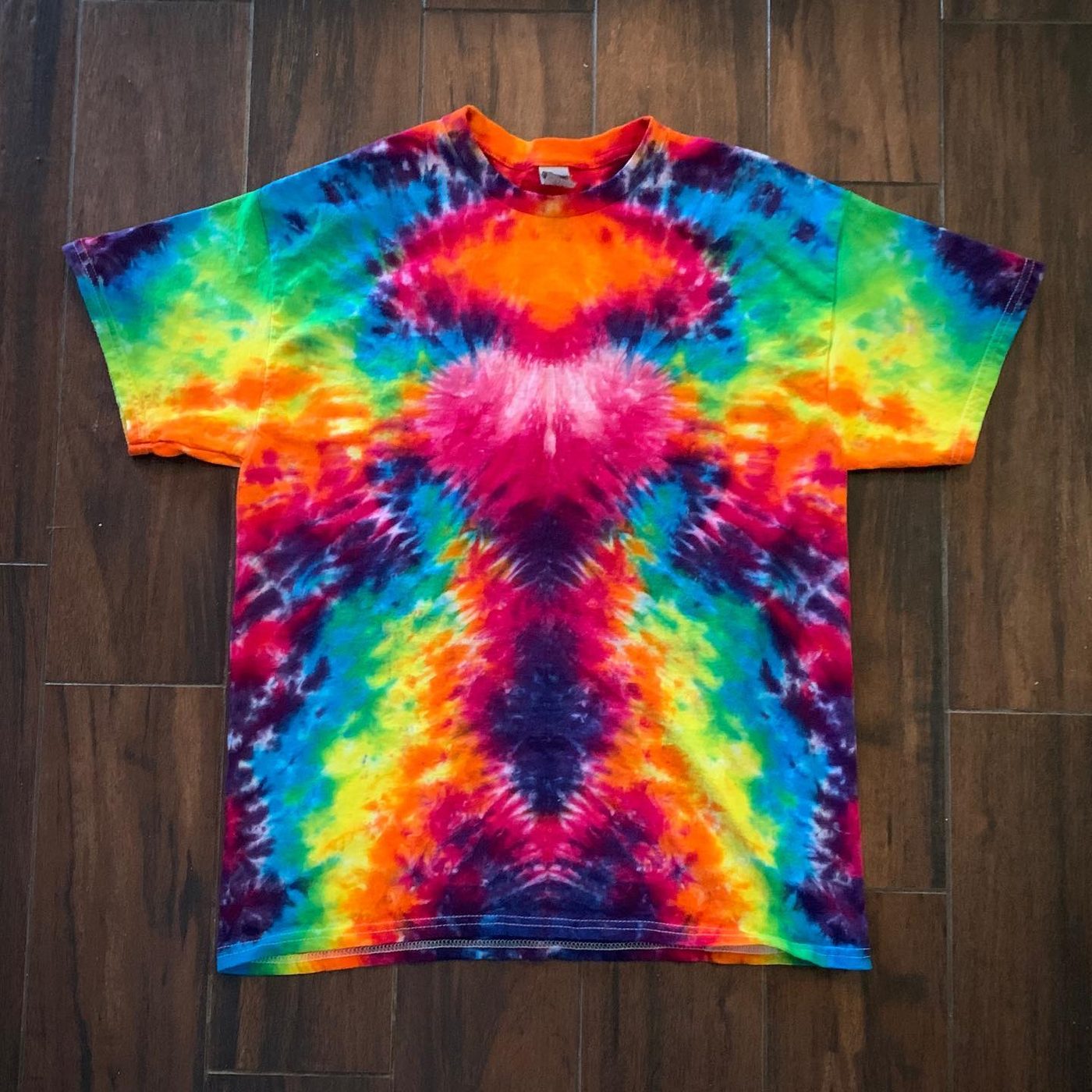 Hand-dyed tie-dye by Darien Bathalter