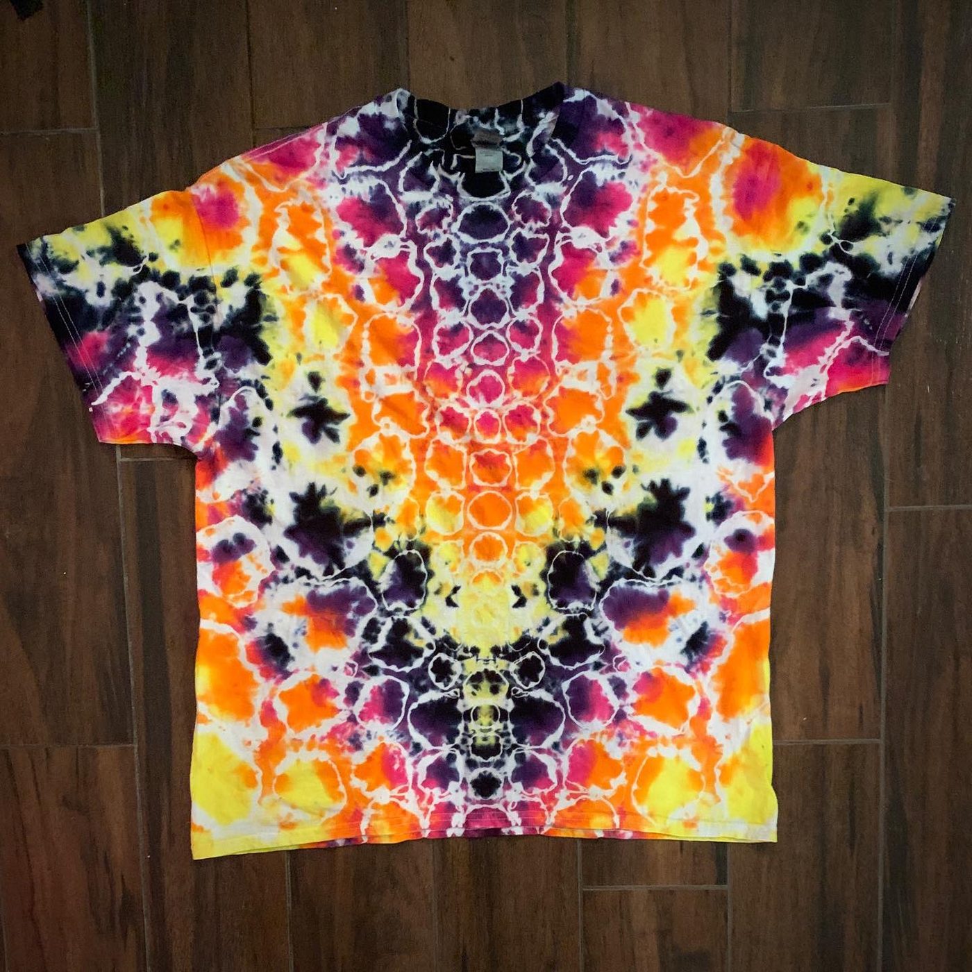 Hand-dyed tie-dye by Darien Bathalter