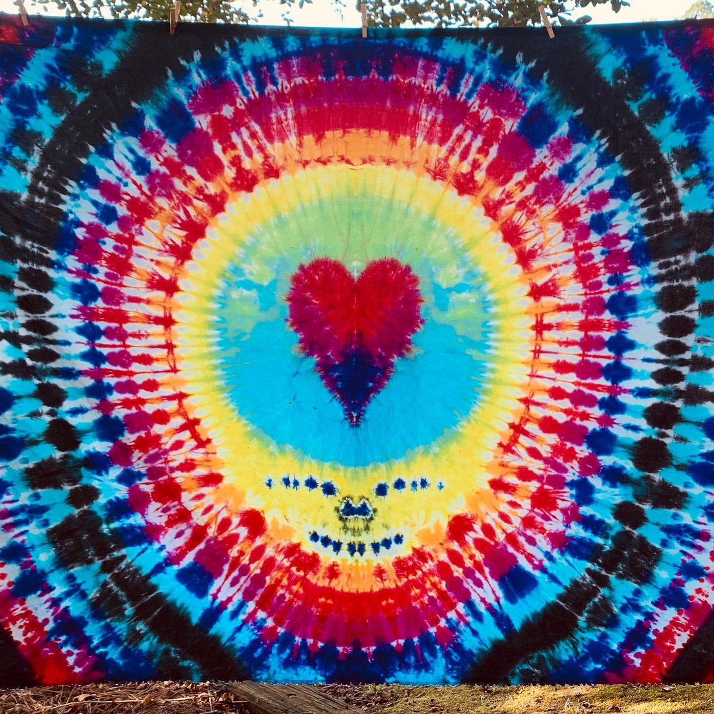 Hand-dyed tie-dye by Darien Bathalter