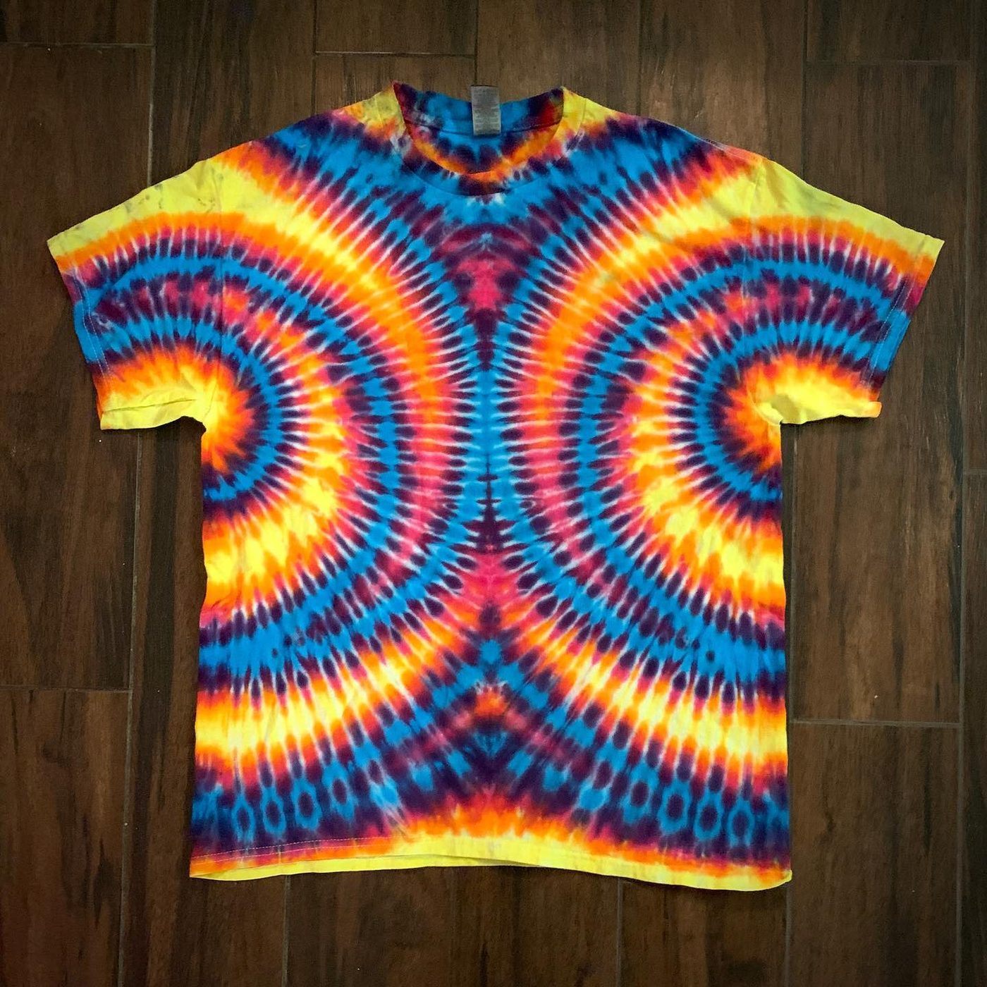 Hand-dyed tie-dye by Darien Bathalter